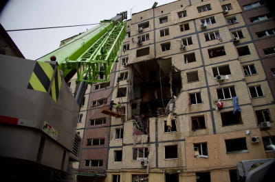 Наслідки обстрілу Дніпра