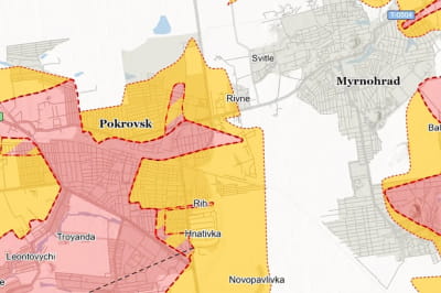 Ситуація поблизу Покровська і Мирнограда