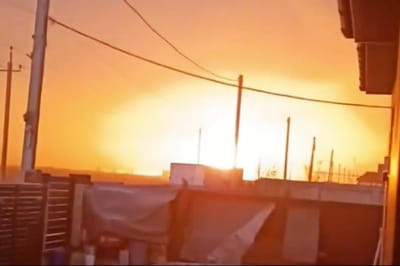 В Омской области рф горит