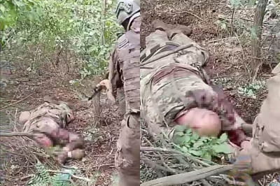 Казнь украинского военнопленного