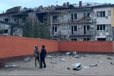 Дрони завітали до будівлі ФСБ у Чечні