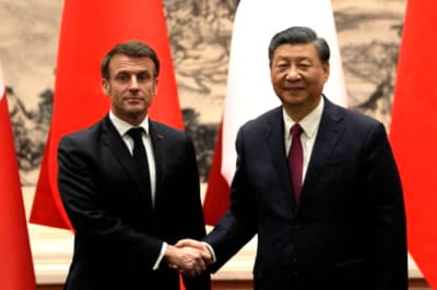 Еммануель Макрон і Сі Цзіньпін 
