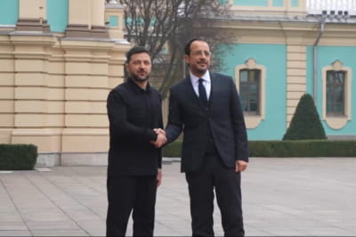 Володимир Зеленський і Нікос Христодулідіс