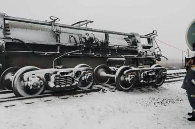 на росії перекинулись цистерни 