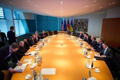 В Берлине начались переговоры президента Украины с американской делегацией