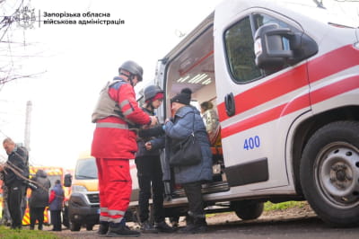 Наслідки обстрілу Запоріжжя