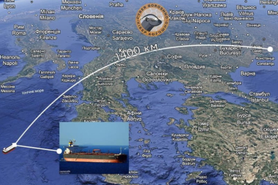 СБУ з повітря уразили танкер QENDIL тіньового флоту рф в Середземному морі. Мапа