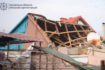 рф атаковала дронами Запорожье