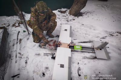 Обезврежен вражеский БПЛА с противотанковой миной