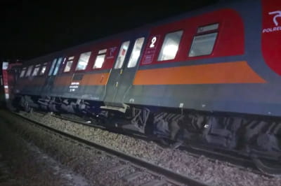 Авария на железной дороге в Польше