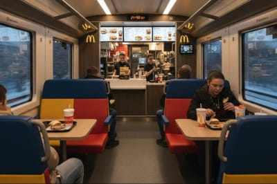 McDonald's у потязі