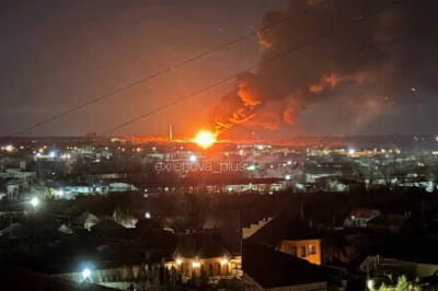 В Луганську, йомовірно,  палає нафтобаза