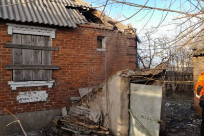 Наслідки обстрілу Донеччини