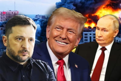 Владимир Зеленский, Дональд Трамп и Путин