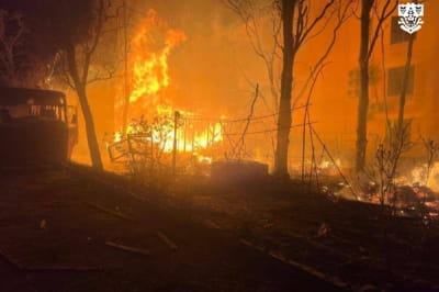 Пожар, обстрел, Одесса