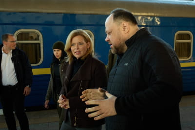 Президент Бундестага Германии Юлия Клекнер прибыла в Киев