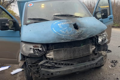 рф обстріляла евакуаційне авто, ілюстративне фото