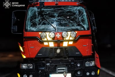 росія обстріляла рятувальників у Сумах