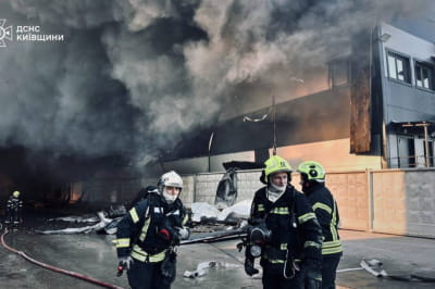 Масштабний пожежа в Київській області