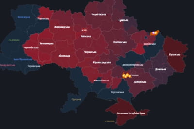 Мапа повітряних тривог в Україні