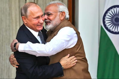 путін і прем'єр Індії Моді