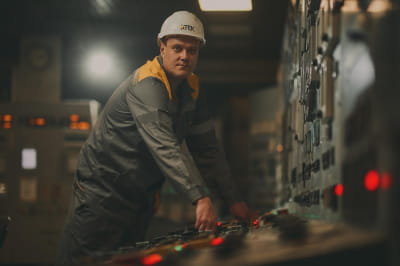 Працівники на станції