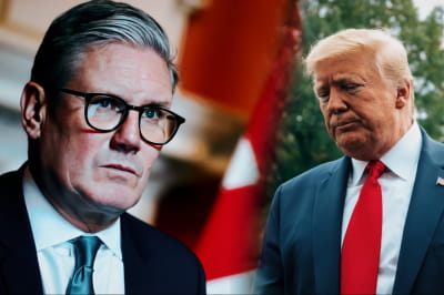 Кір Стармер і Дональд Трамп