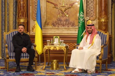 Володимир Зеленський та Спадкоємний принц Мухаммад бін Салман Аль Сауд