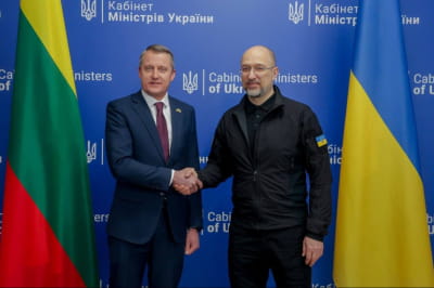 Жигімантас Вайчюнас і Денис Шмигаль