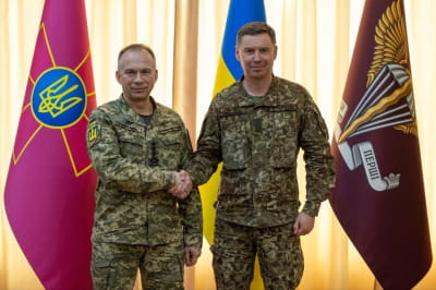 Олександр Сирський і Каспарс Пуданс