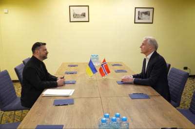 Зеленський з Прем’єр-міністром Норвегії Йонасом Гаром Стере