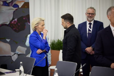 Урсула фон дер Ляєн та Володимир Зеленський 