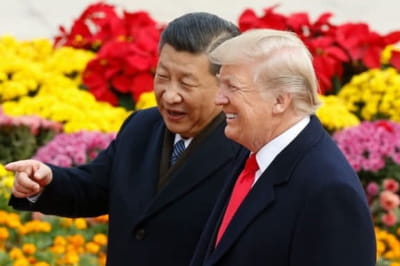 Встреча Трама с Си Цзинпином