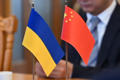 Прапори Україна Китай КНР