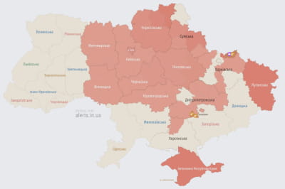 Карта воздушных тревог