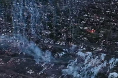 Ворожа атака фосфорними боєприпасами Костянтинівки