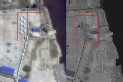 Супутникові змімки, ураження у Керчі