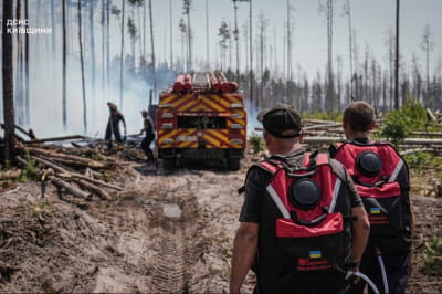 Пожежі у Чорнобильській зоні 