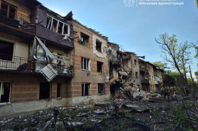 Наслідки удару по Запоріжжю