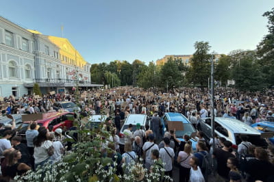 Мітинг проти відставки Федорова