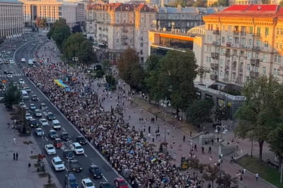 протест проти звільнення Федорова, Київ