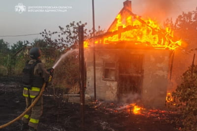 Наслідки обстрілу Дніпропетровщини
