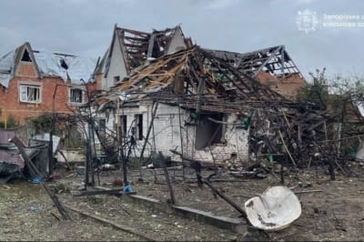 Наслідки обстрілу Запоріжжя