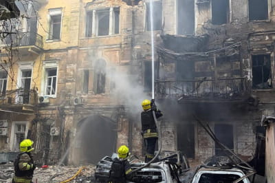 Наслідки обстрілу 