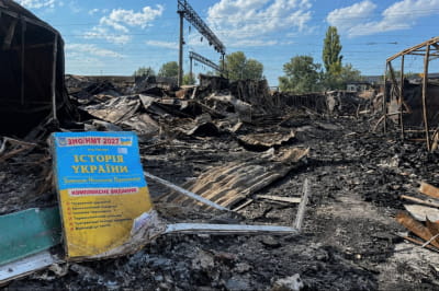 Знищений рф книжний ринок у Києві 