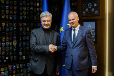 Петр Порошенко и Борис Руге