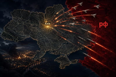 рф атакує Київ