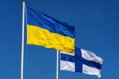 Прапори - Україна та Фінляндія