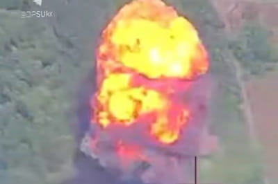 вибух після ураженя складу боєприпасів