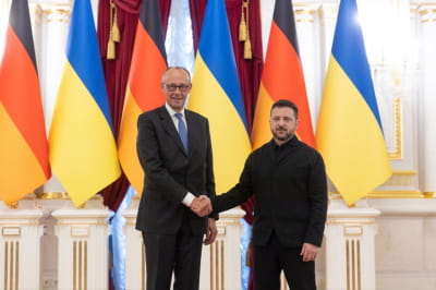 Фрідріх Мерц і Володимир Зеленський